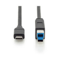 Connection Cable USB 3.1 Gen.2 SuperSpeed + 10Gbps USB Type C / B M / M Power Delivery, black, 1.8m