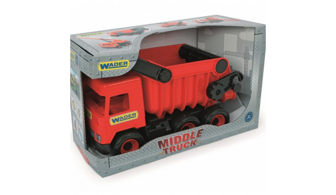 Middle Truck Tip- lorry red in box 38 cm