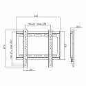 TV wall mount, fix, 23-42, max. 35kg