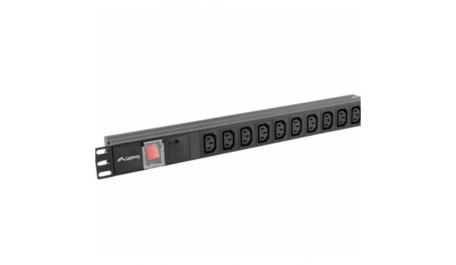 Product Name: 10-Port 19" Rackmount PDU (1U) with Surge Protection – 10A, 10x IEC C
