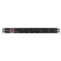 Surge protector Rack PDU 1U 10A 4X 230V PL 4X IEC C13 2m C14 black