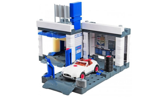 Bosch service station with car and car wash