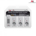 MCE153 remote controlled power sockets 3pcs. - programmable + remote control battery