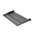 Shelf for 450mm 19 "483x250mm 1U black racks with adjustable and support