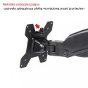Desk handle on gas spring for 1 LCD monitor / LED 13-27 "L-11GD