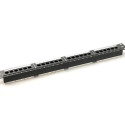 Patch panel 19 "24-port, 5e, U / UTP, 1U, black (complete)