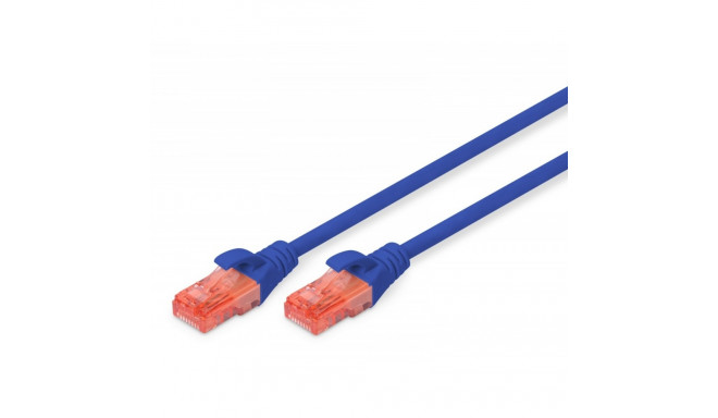 Patch cord U/UTP Cat.6 PVC 3m blue