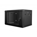 Wall-Mounted Rack 19'' 6U 600X450mm black