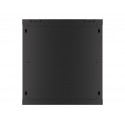 Wall-Mounted Rack 19 12U 600X450mm black (glass door)