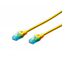 Patch cord U/UTP kat.5e PVC 5m yellow