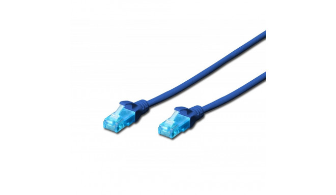 Patch cord U/UTP kat.5e PVC 5m blue