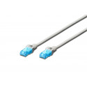 Patch cord U/UTP kat.5ePVC 0,5m gray