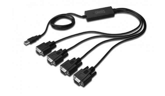 USB 2.0 to 4x RS232 Cable