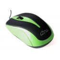 Wired Optical Mouse 800dpi black & green MT1091G