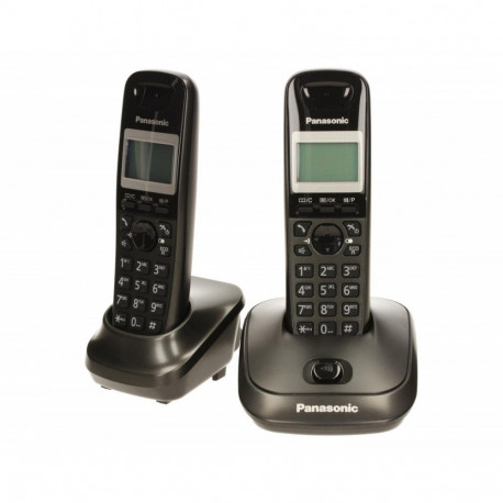 Panasonic desk phone KX-TG2512 Duo, black