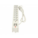 Listwa przeciwprzepięciowa LX 810, 1L, 1,5m, szara