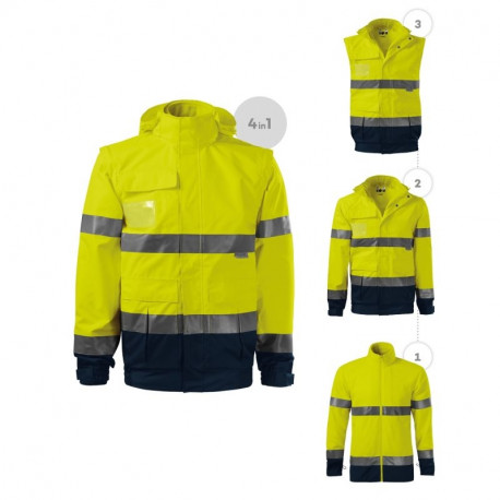 Rimeck HV Guard 4 in 1 M MLI-5V297 Fluorescent Yellow Jacket (M)
