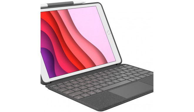 "Logitech Combo Touch Tastatur Trackpad Apple iPad 10,2-10,5'' (7. /8.Gen.) Gray"