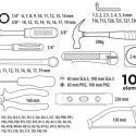 Top Tools 1/4", 3/8" tool set, 100 pieces