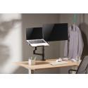 Gembird MA-DA-04 Adjustable desk mount with monitor arm and notebook tray, 17”-32”, up to 8 kg