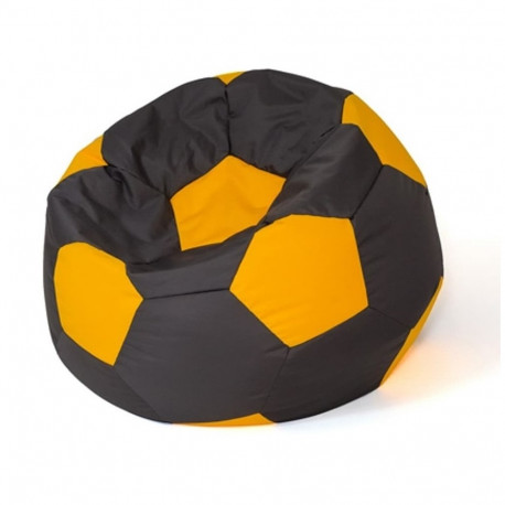 Sako bag pouffe Ball black-yellow L 80 cm