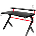 Huzaro Hero 5.0 computer desk Black, Red
