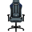 Aerocool gaming chair DUKE AeroSuede, black/blue