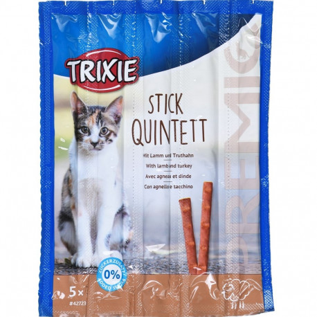 Snacks Premio Sticks-lamb kalkuniga kuiv kassitoit 5x5g