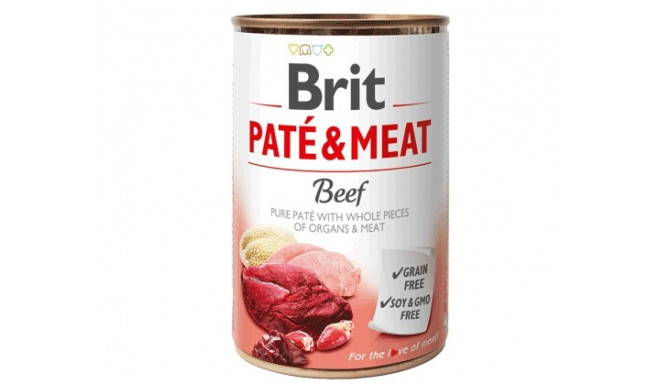 BRIT Paté & Liha veiselihaga - märg koeratoit - 400g