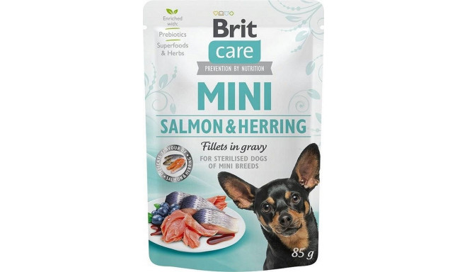 BRIT Care Mini Salmon&Herring Sterilised - Wet dog food - 85 g