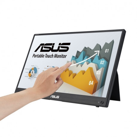 ASUS monitor ZenScreen MB16AHT 39.6cm (15.6") 1920 x 1080pixels Full HD puutetundlik, must