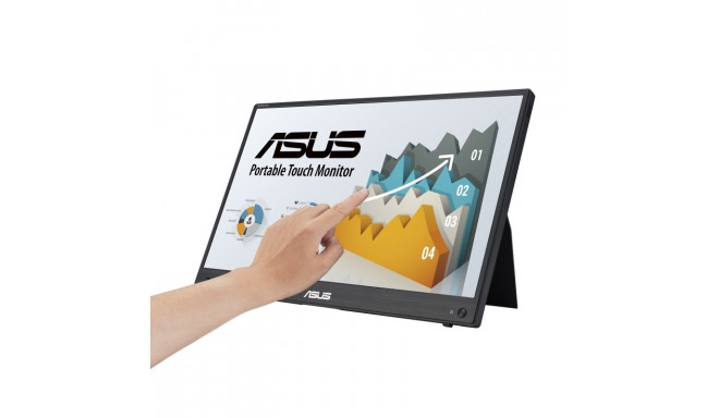 ASUS ZenScreen MB16AHT 39,6 cm (15,6") 1920 x 1080 pikslit Full HD puuteekraan must