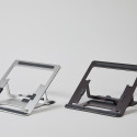 POUT EYES 3 ANGLE Aluminum portable laptop stand silver