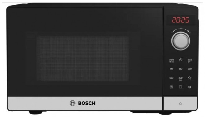 Bosch Serie 2 FEL023MS2 mikrolaineahi lauapealne solo mikrolaineahi 20 l 800 W must, roostevaba tera