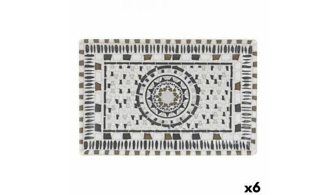 Duboki Tanjur La Mediterránea Barroc Ristkülikukujuline 30 x 20 x 2,5 cm (6 Ühikut) (30 x 20 cm)