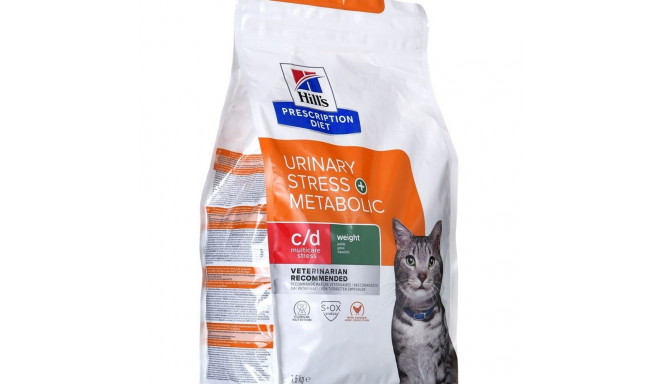 Kaķu barība Hill's PD Feline Urinary Stress + Metabolic Cālis 1,5 L 1,5 Kg