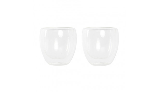 Glāžu komplekts DKD Home Decor Caurspīdīgs Stikls Borosilikāta glāze 250 ml