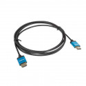 HDMI Kaabel Lanberg V2.0 4K SLIM Must 1 m Must/Sinine