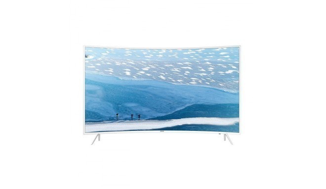 Samsung televiisor 49" 4K UHD Curved SmartTV UE49KU6, valge