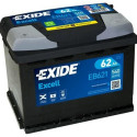 Exide Excell 62Ah 540A 242x175x190+-