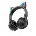 Borofone kõrvaklapid BO18 Cat Ear bluetooth mustad