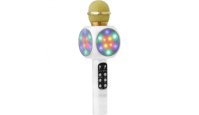 Goodbuy LED 360 karaoke mikrofon koos kõlariga bluetooth | 5W | aux | häälmodulaator | USB | Micro S