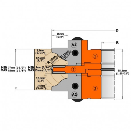 Tagavara terad, paar 25x29x2 (D1) freespeale 694.015