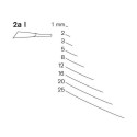 Stright carving chisel Pfeil 2a/8l