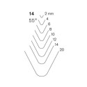 Stright carving chisel Pfeil 14/2