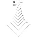 Stright carving chisel Pfeil 13/4