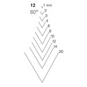 Stright carving chisel Pfeil 12/2