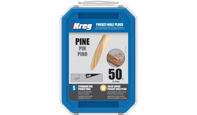 KREG® Solid-Wood Pocket-Hole Plugs - Pine 50 pcs
