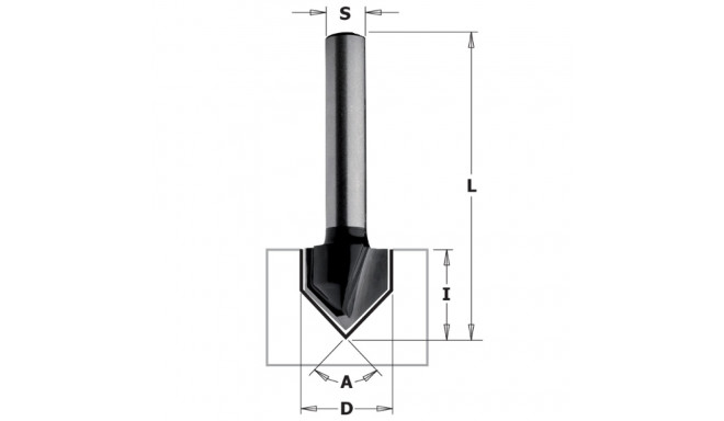 LETTERING BIT HW Z2 S=8 D=11x14x45 RH