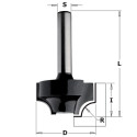 Ovolo otsfrees KODU HM Z2 S=8 D=25.4x14.3x46 R=6.3